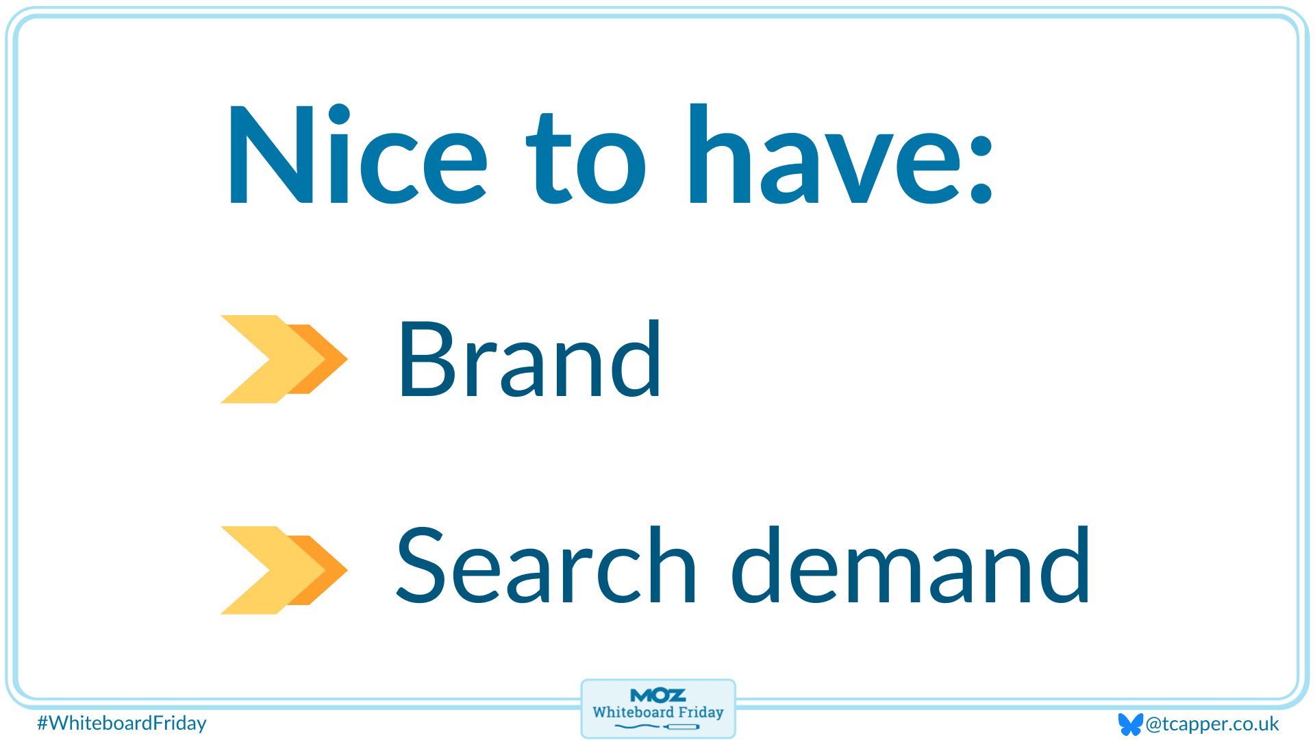 When considering SEO it is also nice to have brand recognition of some kind and search demand to work with.