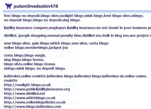 example of spam