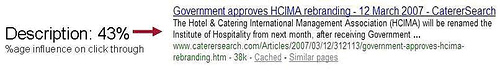 Description in serps