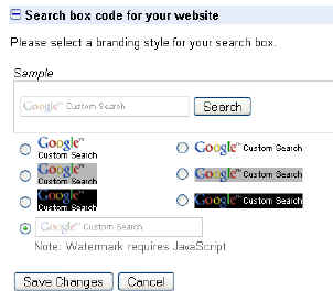 searchbox choices
