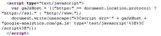 Google Analytics Dynamic JS include
