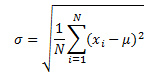 Standard deviation equation