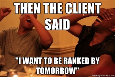 I want to be ranked tomorrow