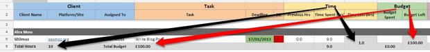 Google Doc Summary Row