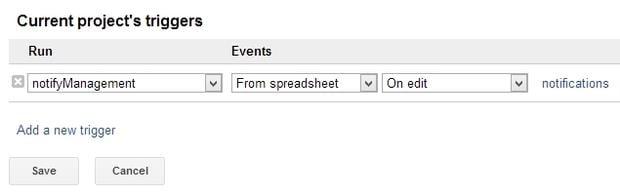 Google Doc Script Triggers