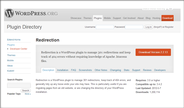 Redirection Plugin
