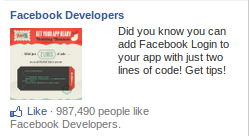 Marketplace Page Like Ad
