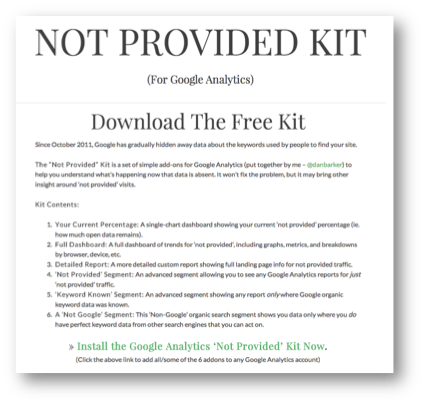 Not Provided Kit