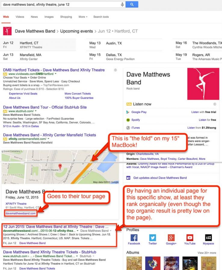 dave matthews serp